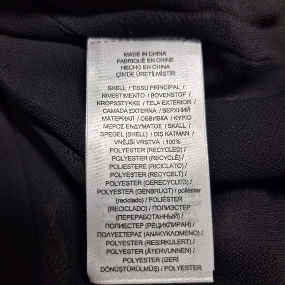 Ralph Lauren Womens Floral Ruffle-Trim Georgette Blouse Black  Size XL NWT 26 - Picture 10 of 15